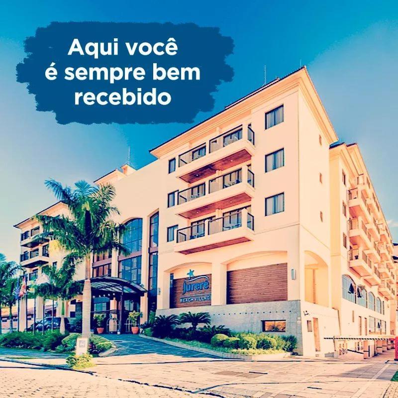 Apto Pes Na Areia Em Hotel Jurere Beach Jurere Internacional Florianópolis Buitenkant foto